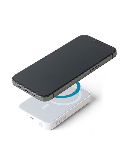 Power bank sans fil en ABS recyclé Miren