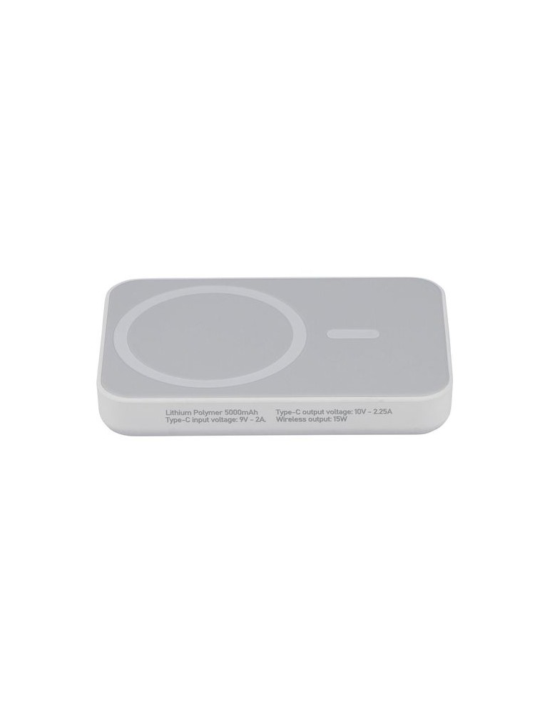 Power bank sans fil en ABS recyclé Miren
