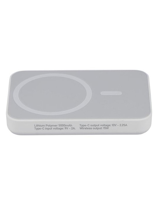 Power bank sans fil en ABS recyclé Miren