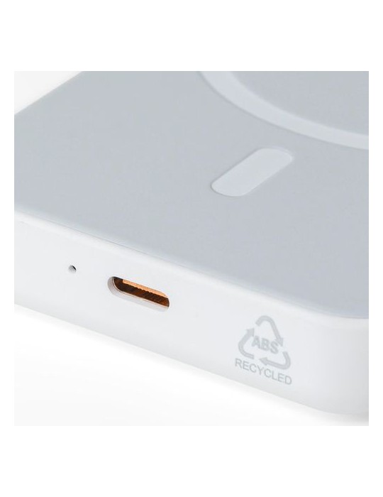 Power bank sans fil en ABS recyclé Miren