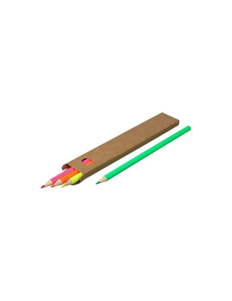 Surligneurs Personnalisés Kaden - Ensemble de 4 Crayons Colorés pas cher