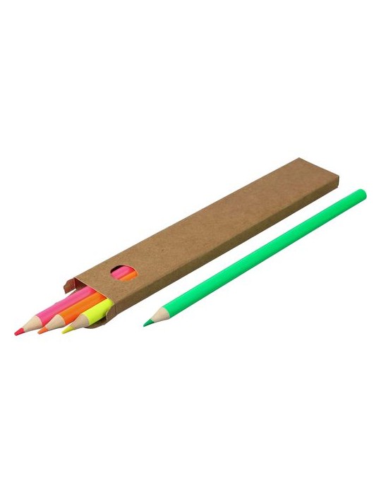 Surligneurs Personnalisés Kaden - Ensemble de 4 Crayons Colorés pas cher