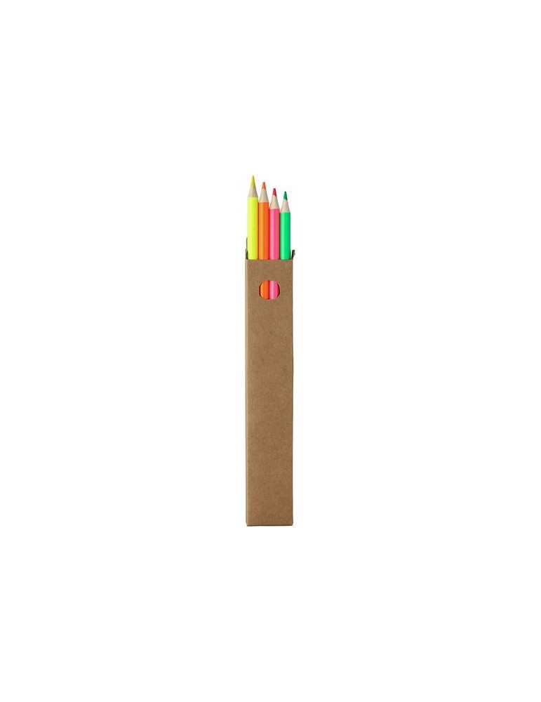 Surligneurs Personnalisés Kaden - Ensemble de 4 Crayons Colorés pas cher