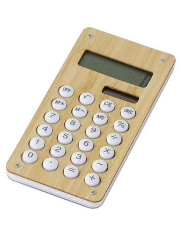 Calculatrice en Bambou Personnalisée pas cher 2