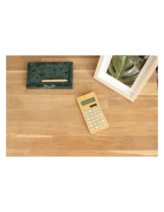Calculatrice en Bambou Personnalisée pas cher