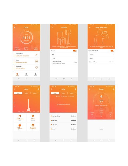 Montre connectée en ABS Dominic - Suivi santé et fitness