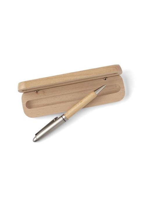 Stylo Bille en Bois Personnalisé Tobias - Chic et Durable