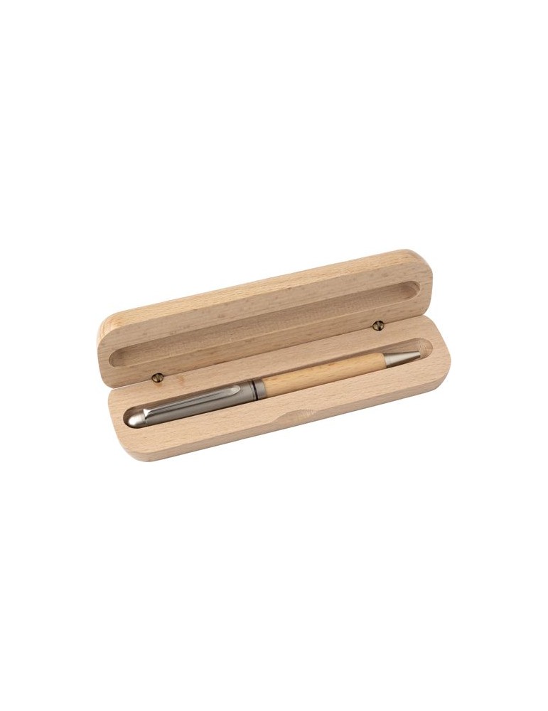 Stylo Bille en Bois Personnalisé Tobias - Chic et Durable