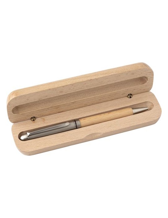 Stylo Bille en Bois Personnalisé Tobias - Chic et Durable