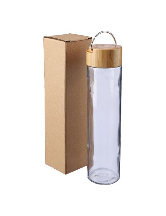 Gourde en verre de 500 ml avec dragonne publicitaire Clarence