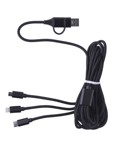 Câble de charge nylon personnalisé - Accessoire pratique Sable pas cher