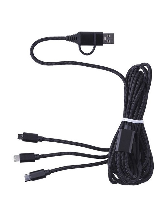 Câble de charge nylon personnalisé - Accessoire pratique Sable pas cher