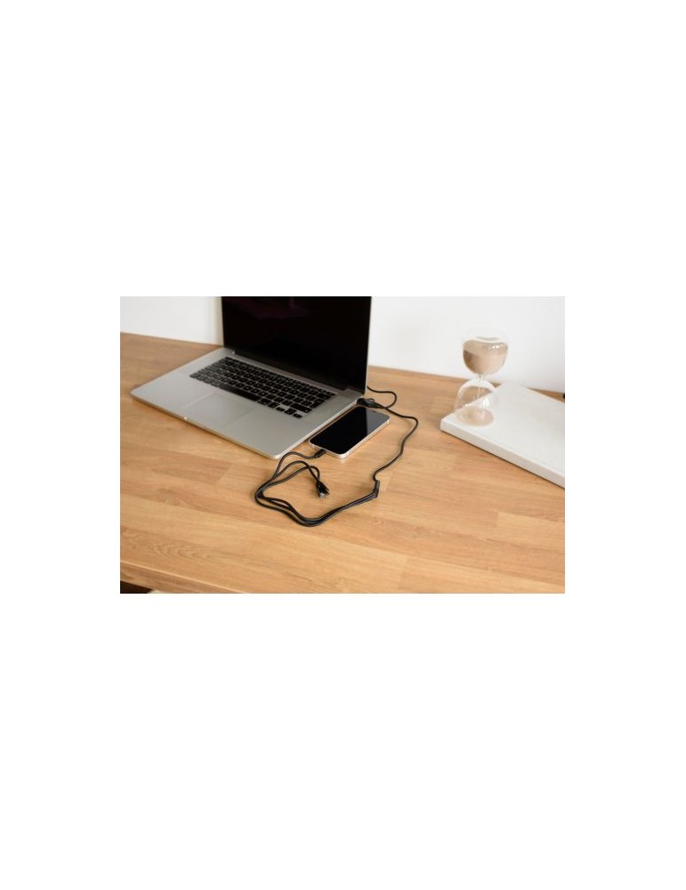Câble de charge nylon personnalisé - Accessoire pratique Sable pas cher