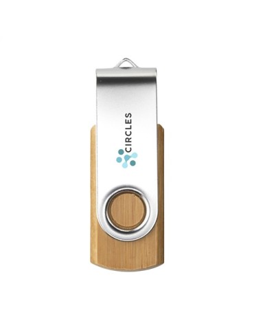 Twist Bamboo en stock clé USB 16 GB
