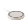 Chargeur  sans fil personnalisable en paille de blé/ABS - PLATO+ Matières : ABS Couleurs : beige
