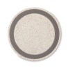 Chargeur  sans fil personnalisable en paille de blé/ABS - PLATO+ Matières : ABS Couleurs : beige personnalisable avec votre logo