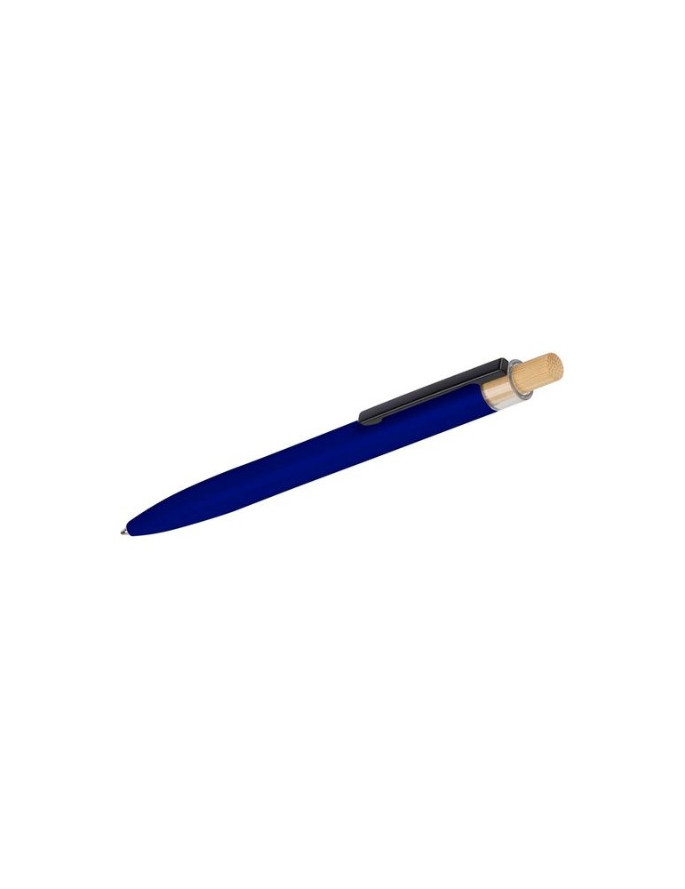 Stylo à bille poussoir laqué en aluminium recyclé Maren