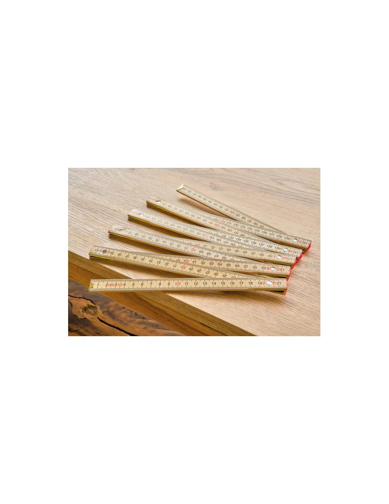 Mètre pliable en bois de bouleau Ezio