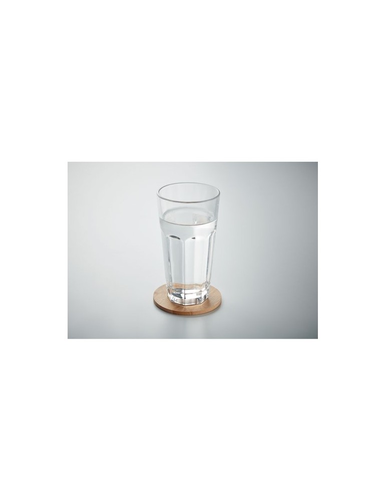 Sous-verre rond en bambou Personnalisé BAYIN | Objet publicitaire