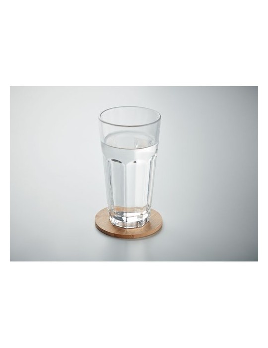 Sous-verre rond en bambou Personnalisé BAYIN | Objet publicitaire