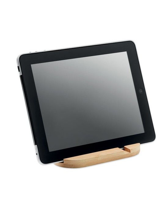 Support Tablette Pratique en Bambou Personnalisé pas cher