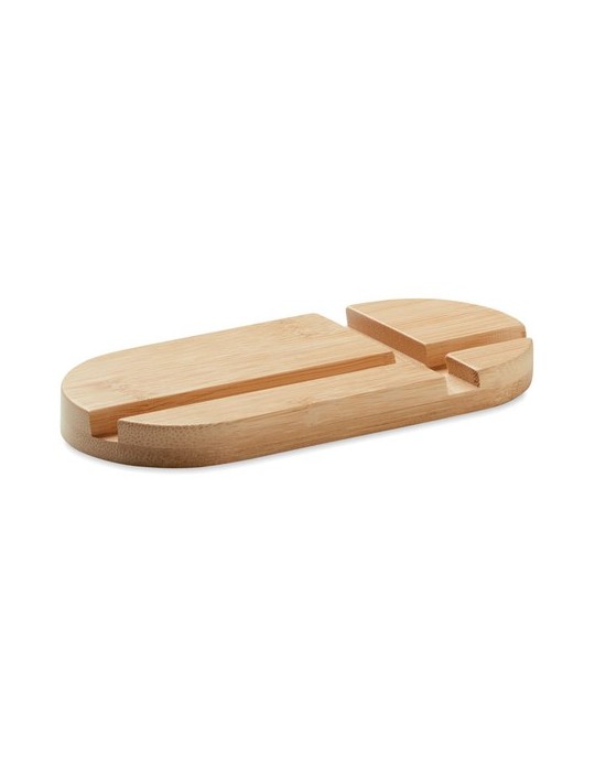 Support Tablette Pratique en Bambou Personnalisé pas cher