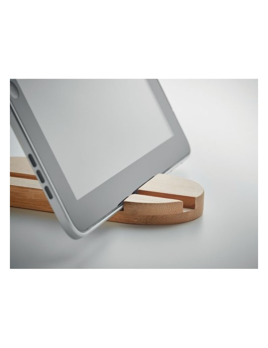 Support Tablette Pratique en Bambou Personnalisé pas cher