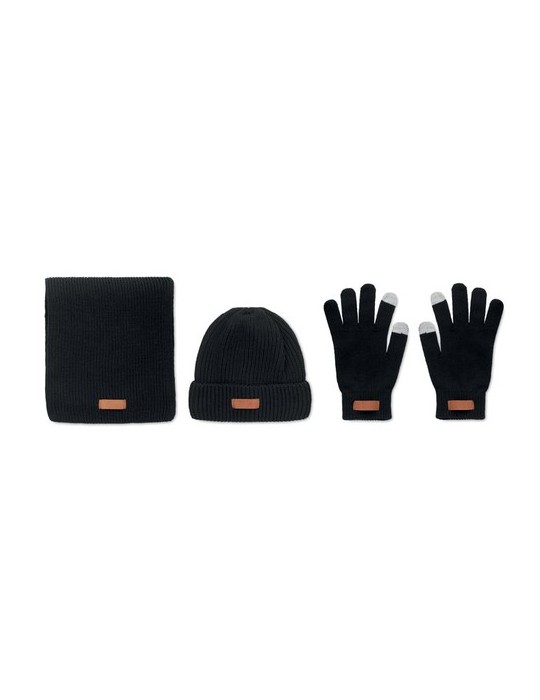 Set d'Hiver en RPET 3 pièces Personnalisé pas cher