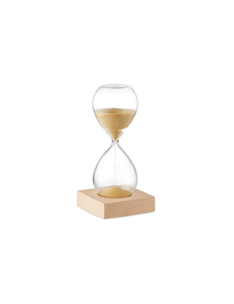Sablier en verre de 5 min personnalisée - Accessoire chic et pratique pas cher