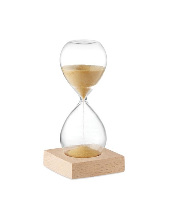 Sablier en verre de 5 min personnalisée - Accessoire chic et pratique pas cher