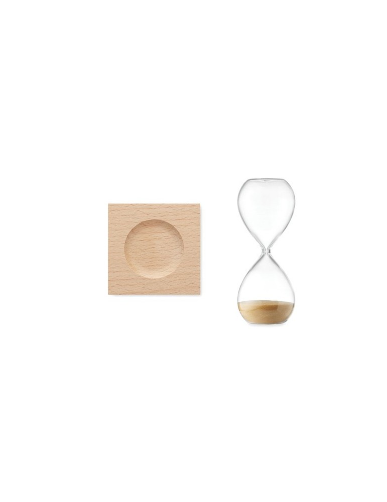 Sablier en verre de 5 min personnalisée - Accessoire chic et pratique pas cher