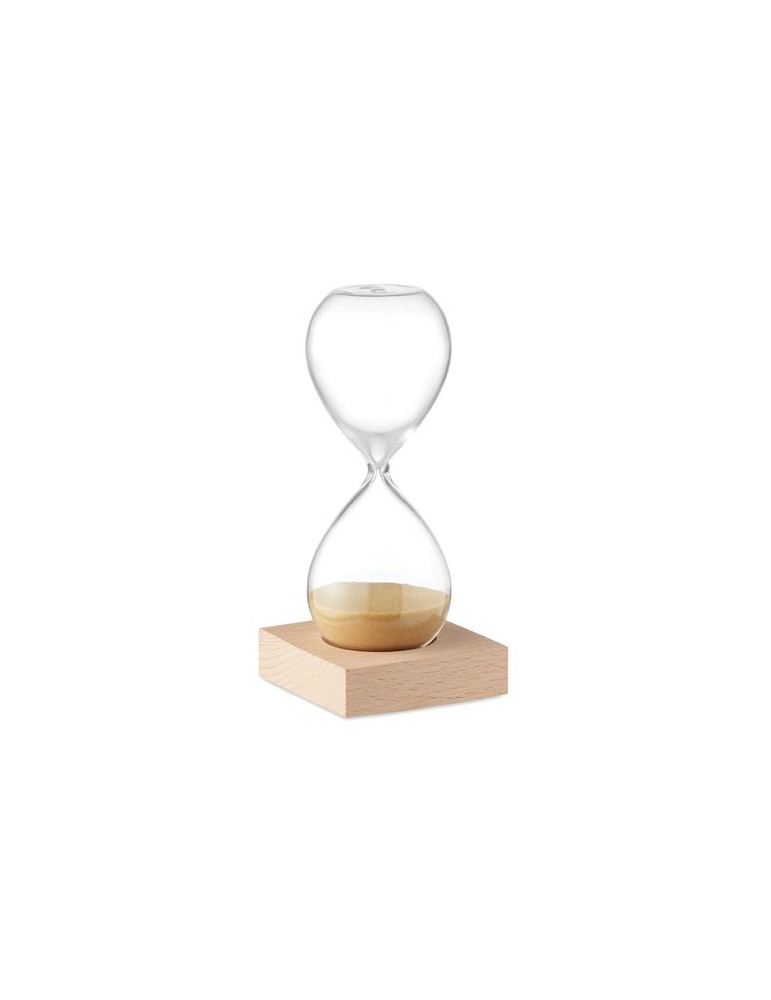Sablier en verre de 5 min personnalisée - Accessoire chic et pratique pas cher