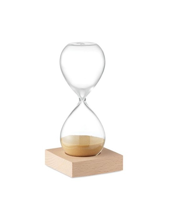Sablier en verre de 5 min personnalisée - Accessoire chic et pratique pas cher