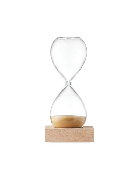 Sablier en verre de 5 min personnalisée - Accessoire chic et pratique pas cher