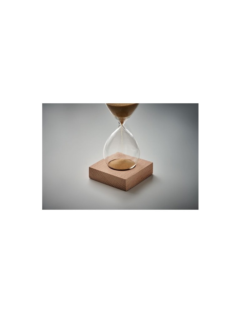 Sablier en verre de 5 min personnalisée - Accessoire chic et pratique pas cher