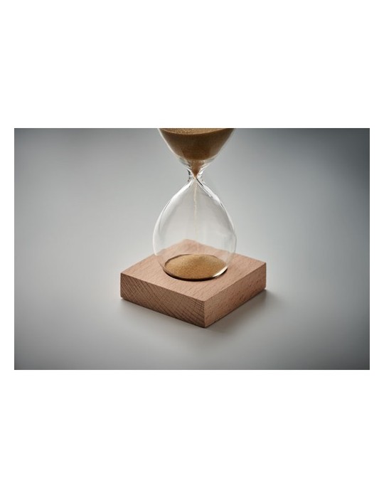 Sablier en verre de 5 min personnalisée - Accessoire chic et pratique pas cher