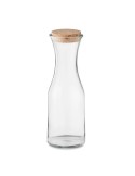 Carafe en verre recyclé de 1L avec couvercle en liège personnalisée pas cher
