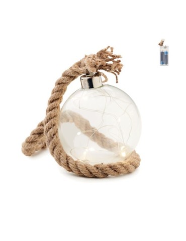 Boule en verre LED personnalisée - Décoration lumineuse BAUBLI pas cher