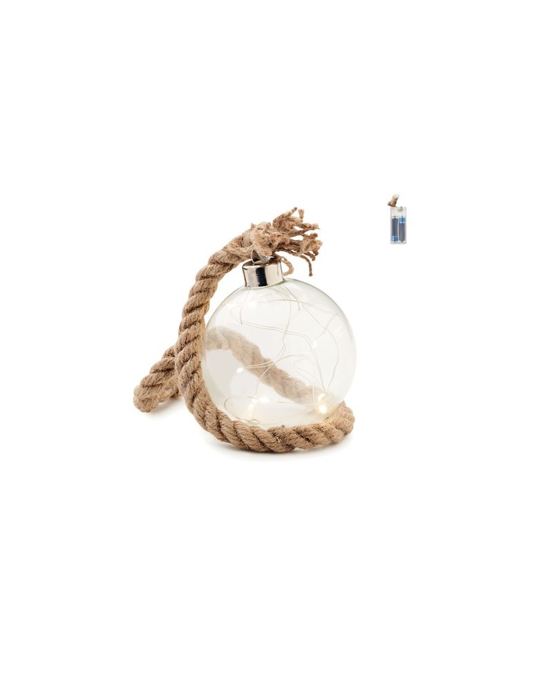 Boule en verre LED personnalisée - Décoration lumineuse BAUBLI pas cher