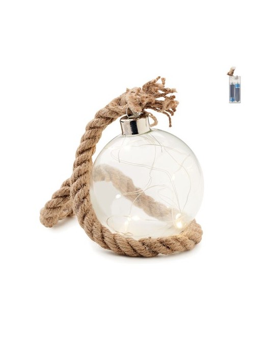 Boule en verre LED personnalisée - Décoration lumineuse BAUBLI pas cher
