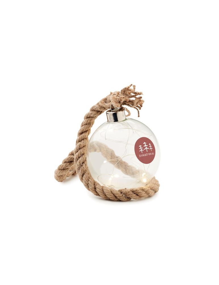 Boule en verre LED personnalisée - Décoration lumineuse BAUBLI pas cher