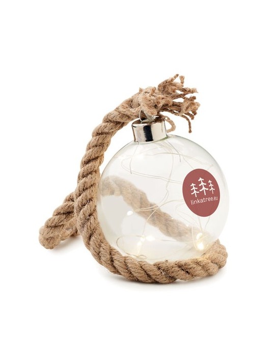 Boule en verre LED personnalisée - Décoration lumineuse BAUBLI pas cher