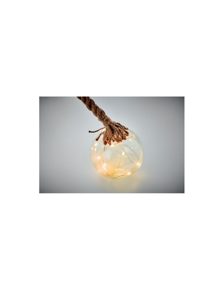 Boule en verre LED personnalisée - Décoration lumineuse BAUBLI pas cher