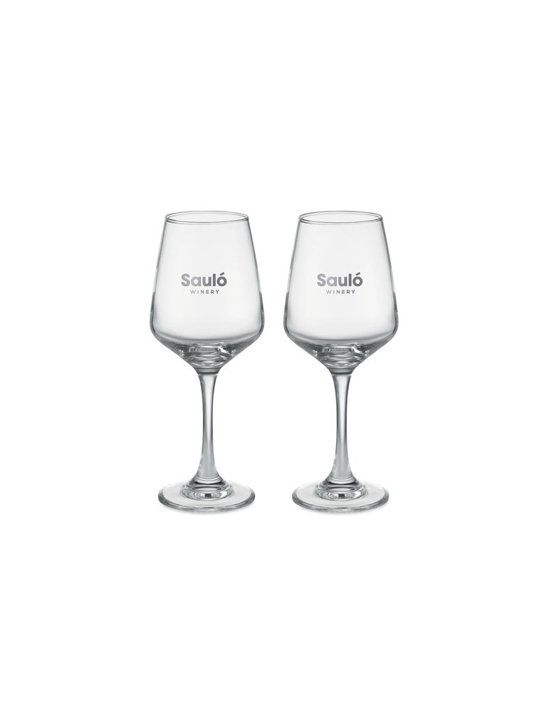 Verres à vin personnalisés - Ensemble de 2 CHEERS pas cher