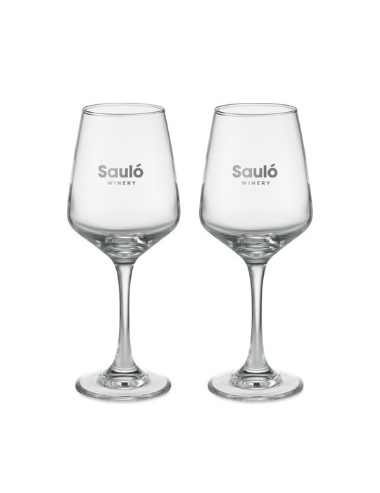 Verres à vin personnalisés - Ensemble de 2 CHEERS pas cher