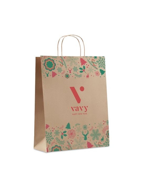 Sac en papier cadeau grand - et pratique personnalisée pas cher