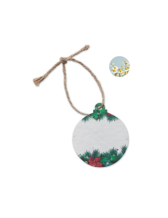 Décoration en papier semences personnalisée - Cadeau  pas cher