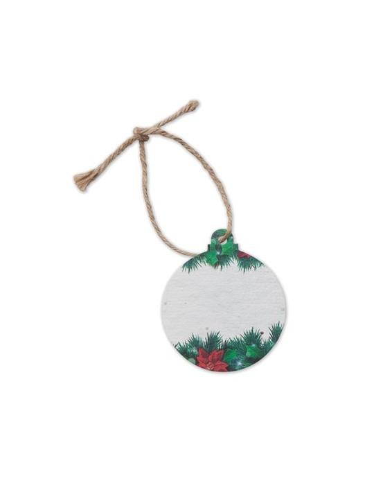 Décoration en papier semences personnalisée - Cadeau  pas cher