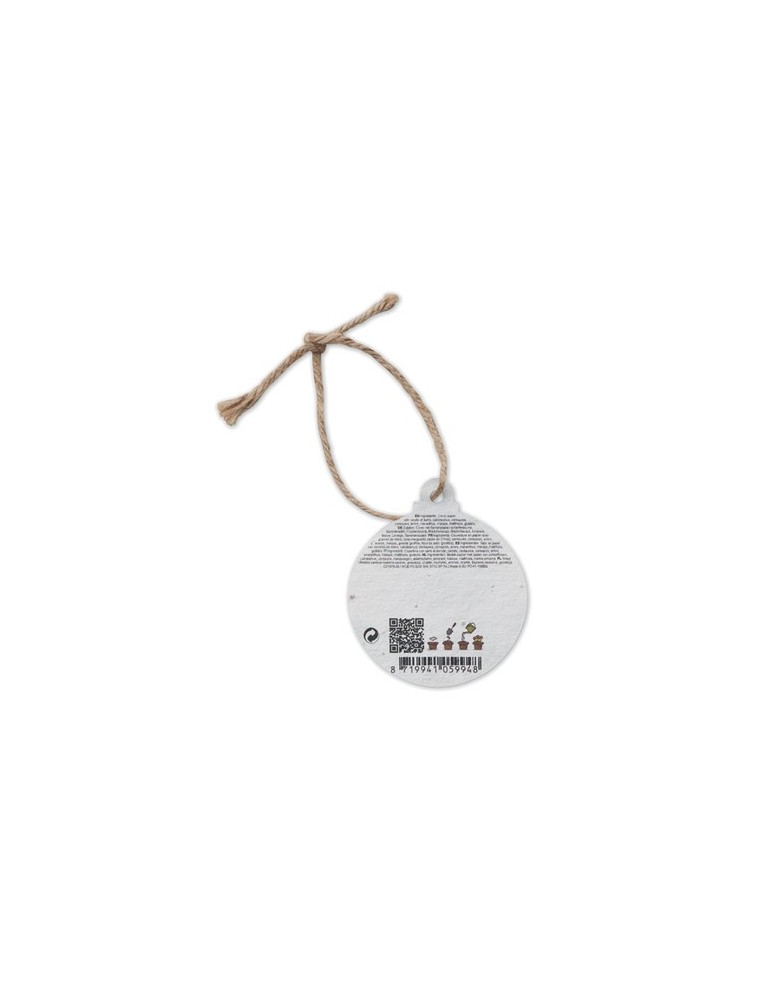 Décoration en papier semences personnalisée - Cadeau  pas cher
