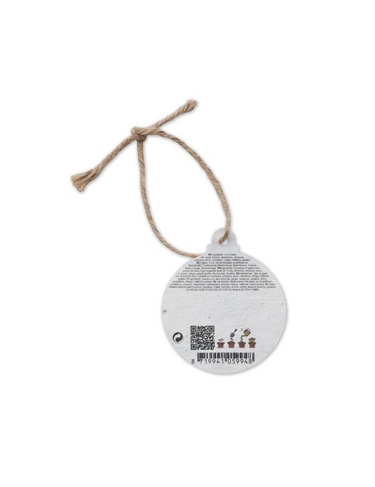 Décoration en papier semences personnalisée - Cadeau  pas cher